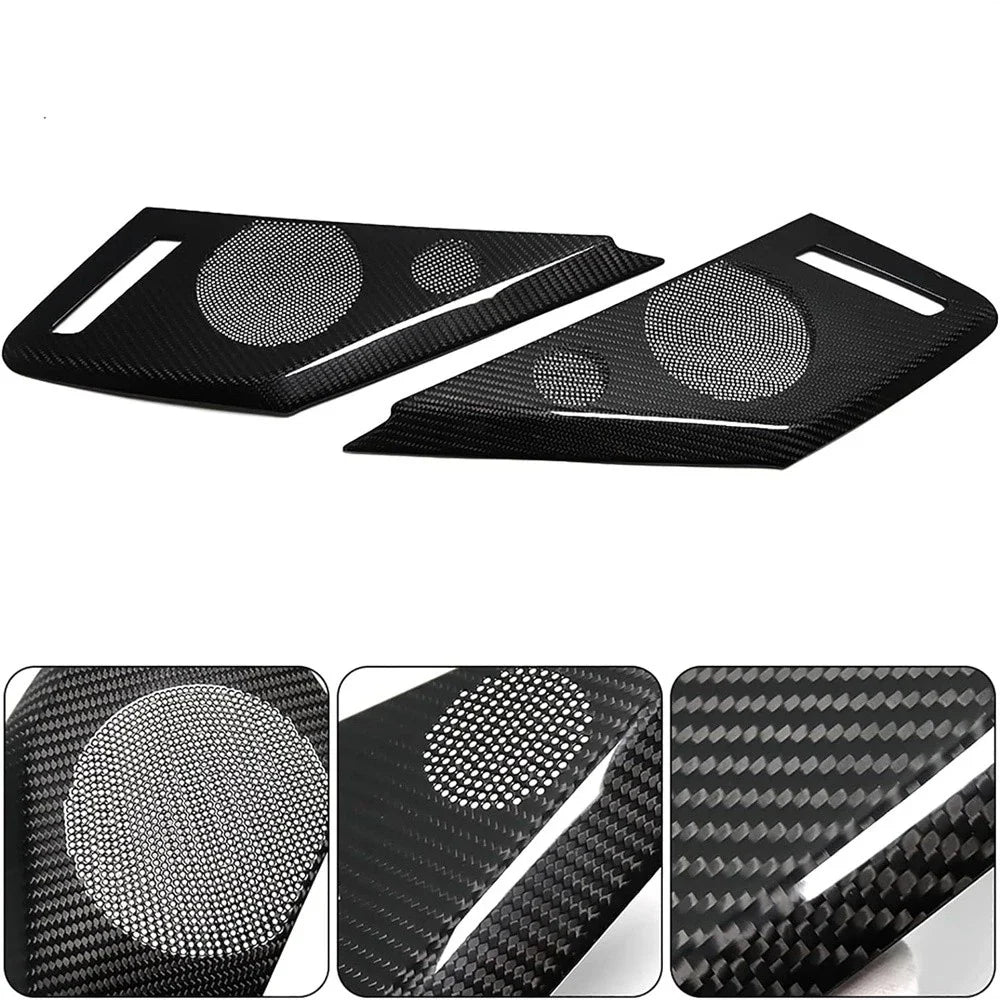 Real Carbon Side Door Speaker Covers for 20-23 Chevrolet C8 (2020-2023)