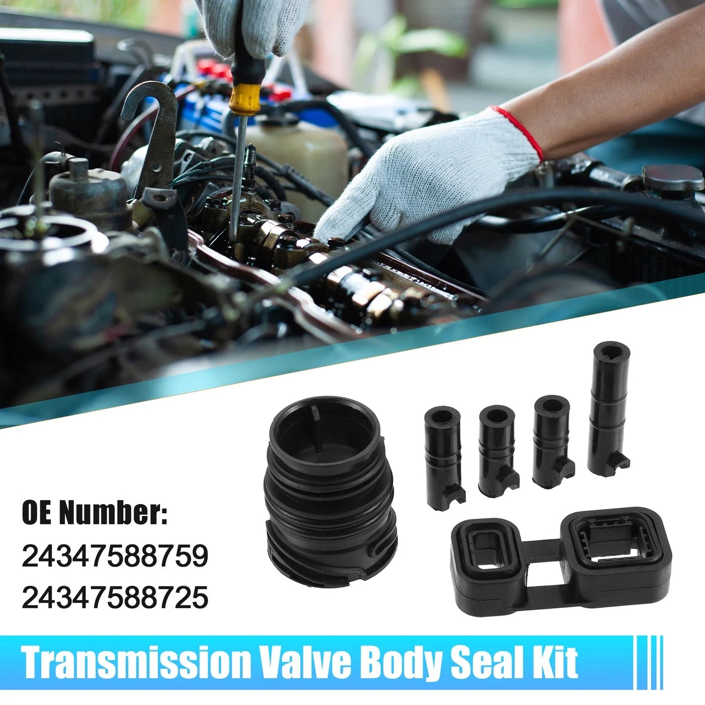 Valve Body to Case Sleeve Seal Kit Mechatronic Kit for BMW X3