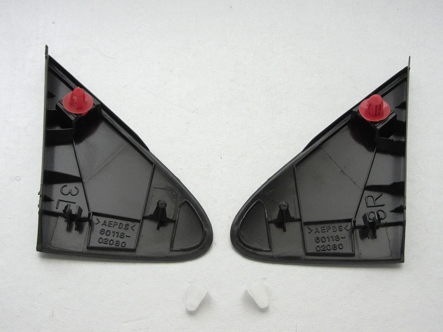 Door Mirror Extension Trim for 09-12 Toyota Corolla Sedan (2 x)
