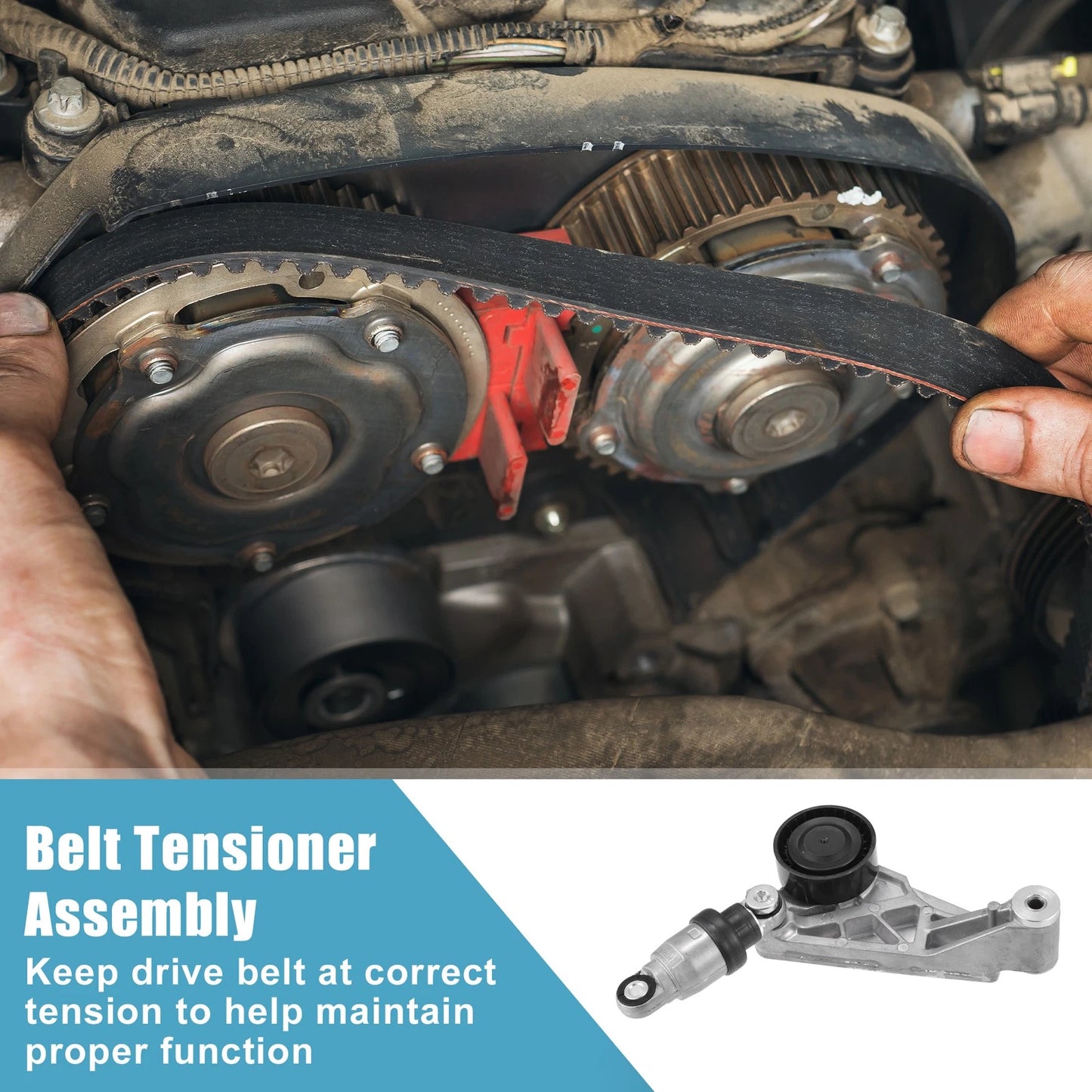 Belt Tensioner Pulley Assembly No. 4627038AA for Jeep Wrangler (2012–2017)