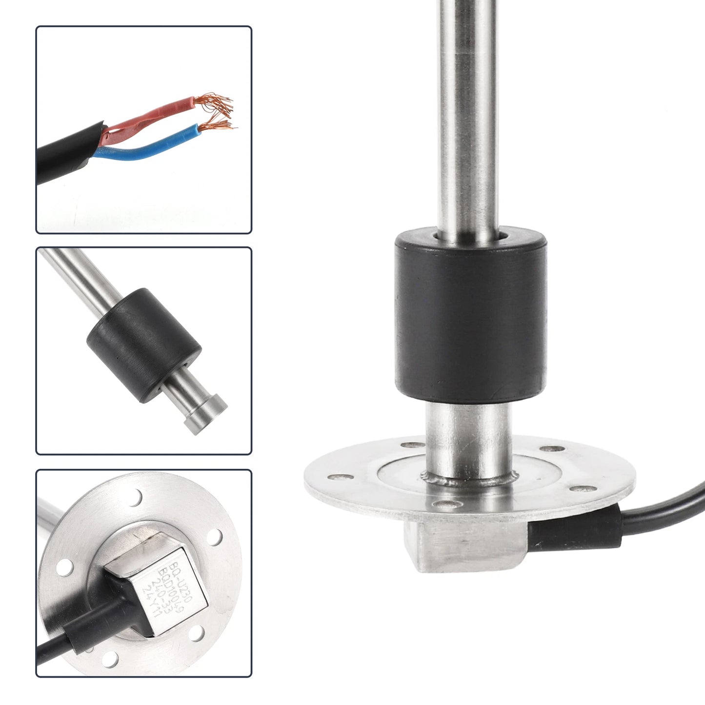 Fuel Sending Unit and Gauge Kit 240-33 Ohm for Boat Car Truck (9.06")