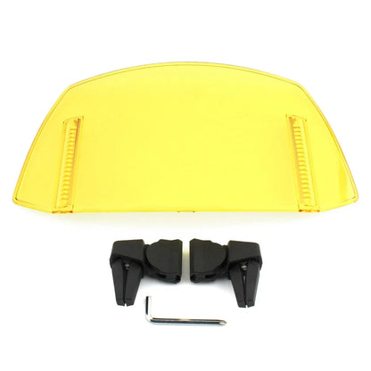Universal Windshield Deflector for Motorcycle - Yellow