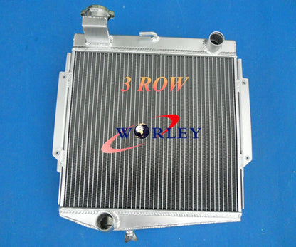 3 Core Aluminum Radiator + Fan for Datsun Roadster Fairlady (1966-1970)