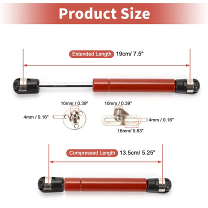 Set of 2 Lift Supports Struts Shocks Gas Spring for RV Car (7.5 inch, 22Lbs/100N)