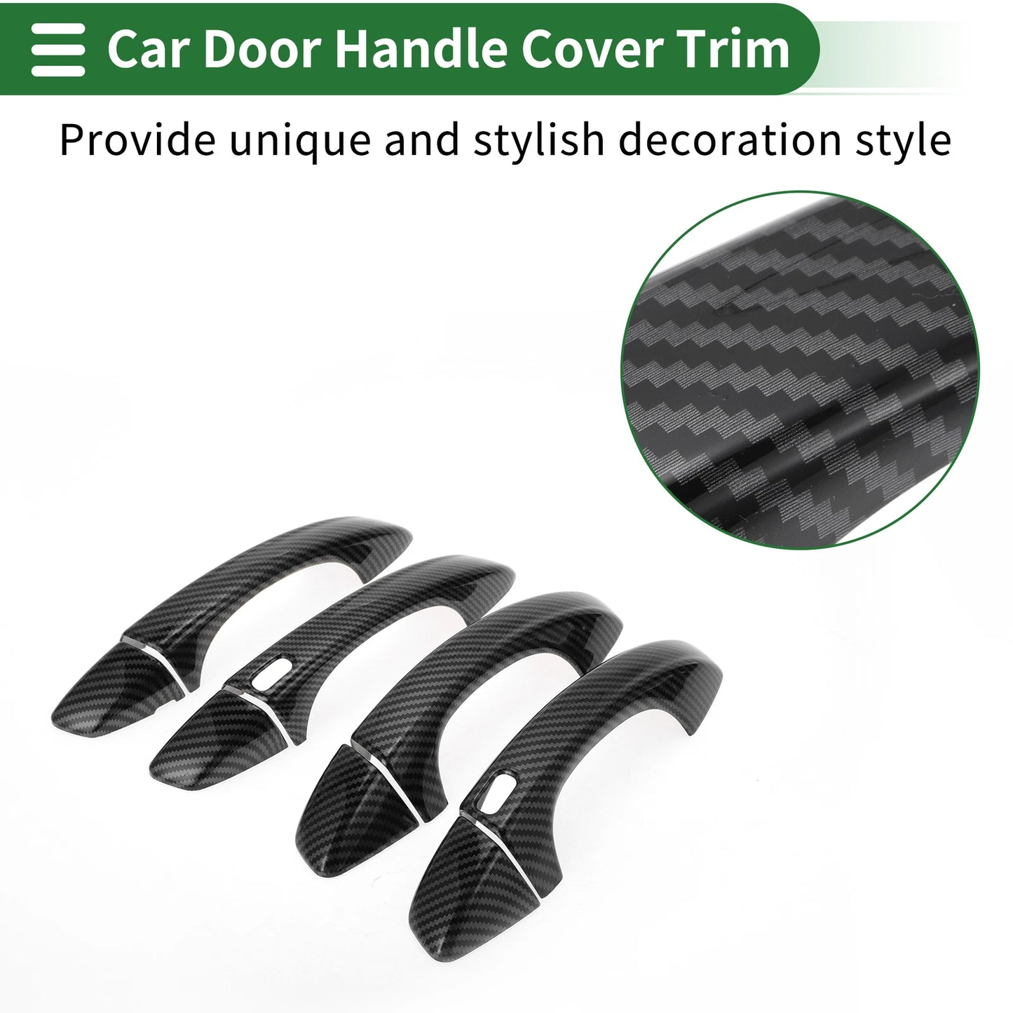 Carbon Fiber Door Handle Cover Trim for VW Golf (2013–2020)