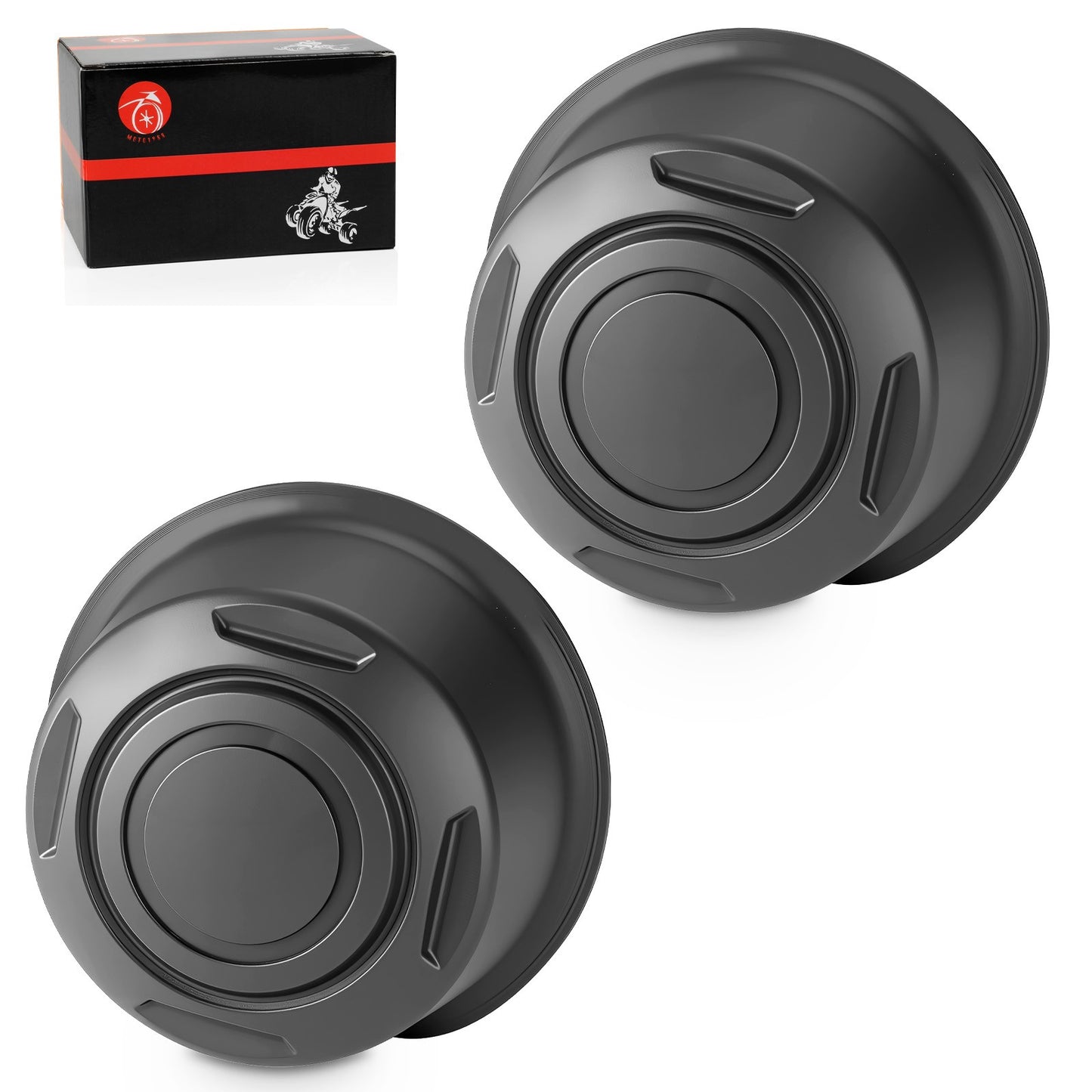 Set of 2 Wheel Caps for Yamaha Big Bear 400 (2007–2012)