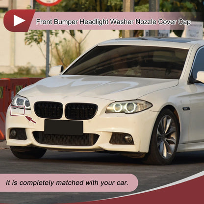 Bumper Headlight Washer Nozzle Cover Cap for BMW 525i Brown (2004 - 2005)