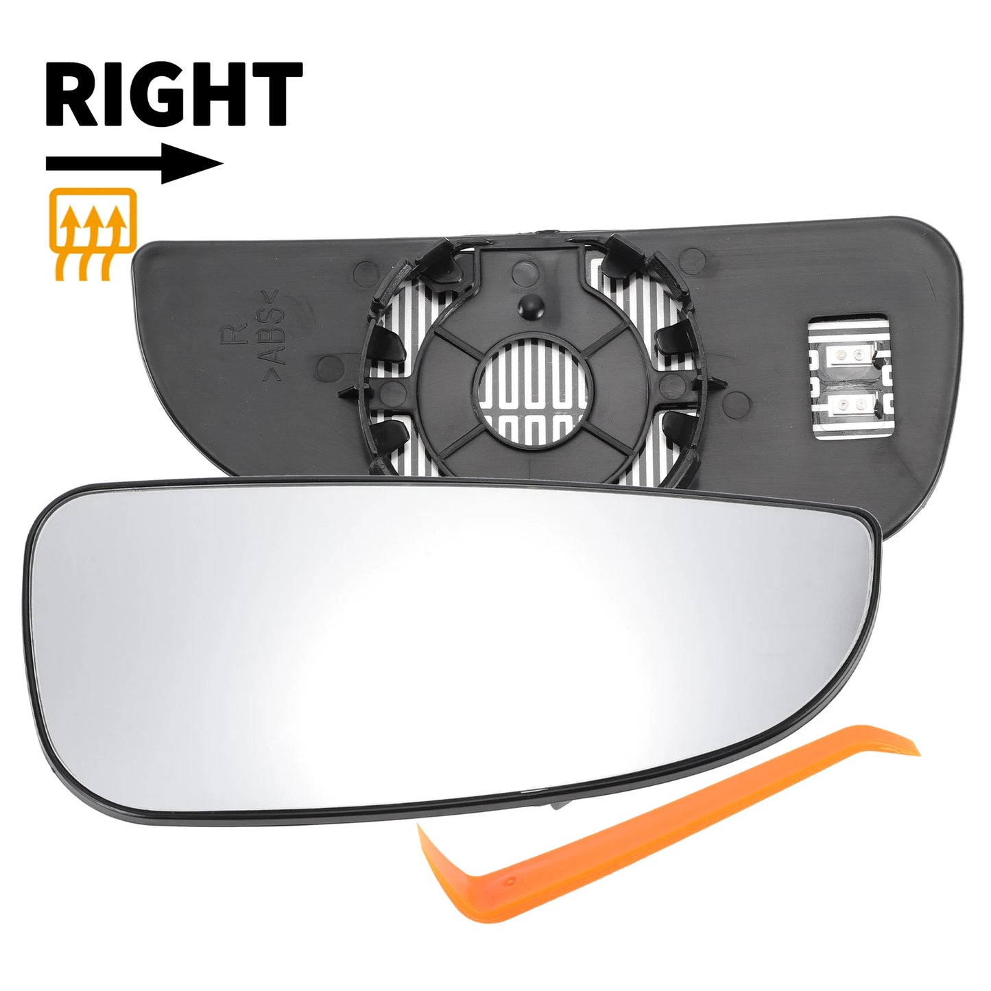 Heated Right Passenger Side Mirror Glass for Dodge