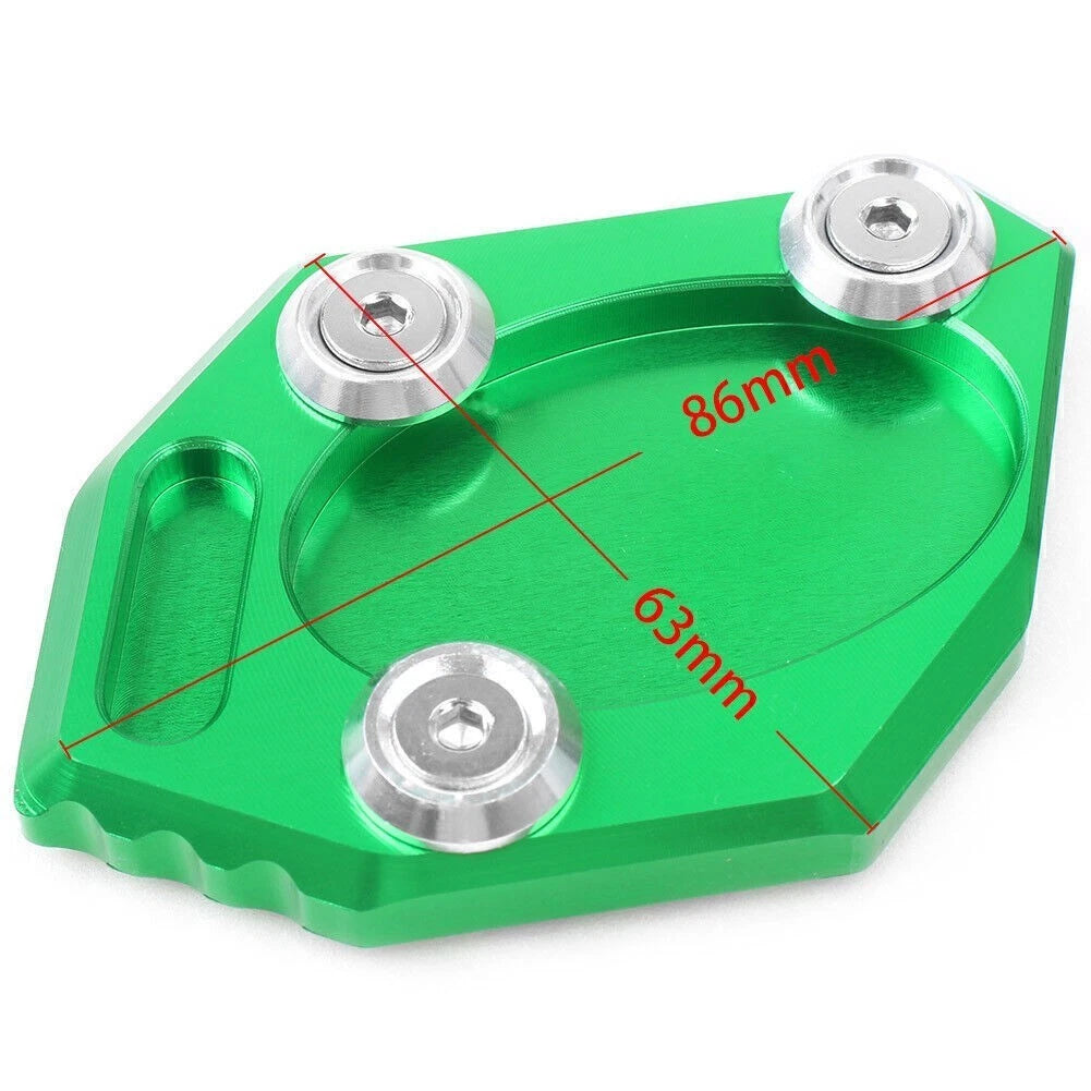 Kickstand Extension Pad for Kawasaki Z250 ZX250 EX300 Ninja250 (2013–2015) Green