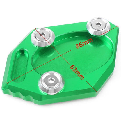 Kickstand Extension Pad for Kawasaki Z250 ZX250 EX300 Ninja250 (2013–2015) Green