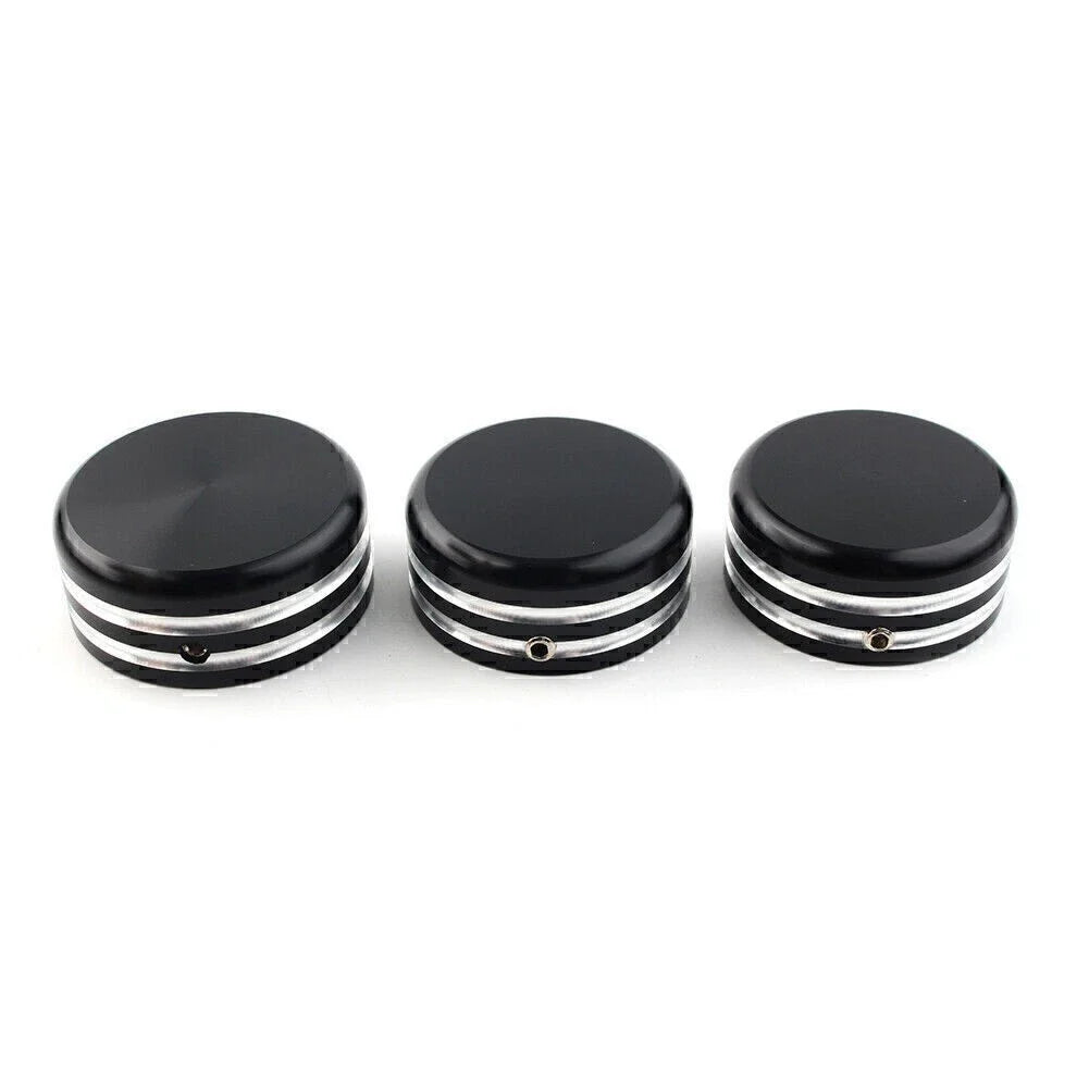 CNC Upper Fork Stem Nut Cover Black for Harley Sportster 883 (2004-2023)