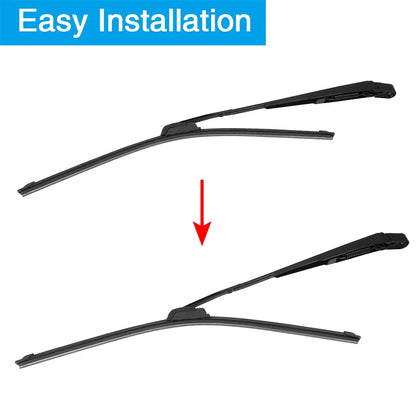 Rear Wiper Blade Arm Set 550mm 22 Inch for Honda Crosstour (2010-2016)