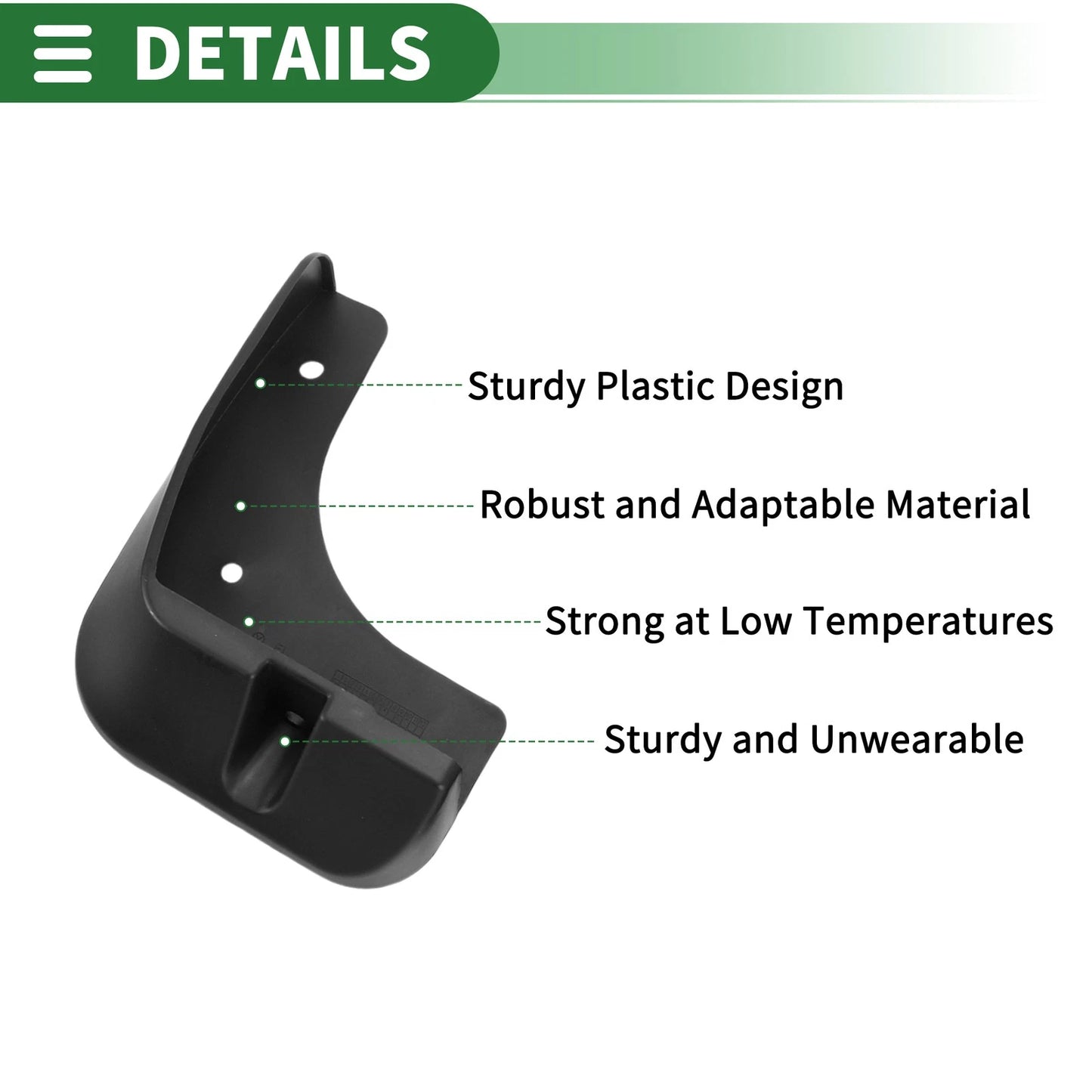 Set of 4 Mud Flaps Splash Guards for Lexus ES (2018–2023)