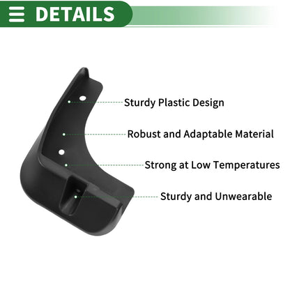 Set of 4 Mud Flaps Splash Guards for Lexus ES (2018–2023)