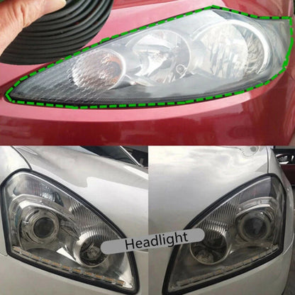 5M Slanted T Shape Car Trim Seal Strips Weatherstrip Headlight Bumper Lip Insert