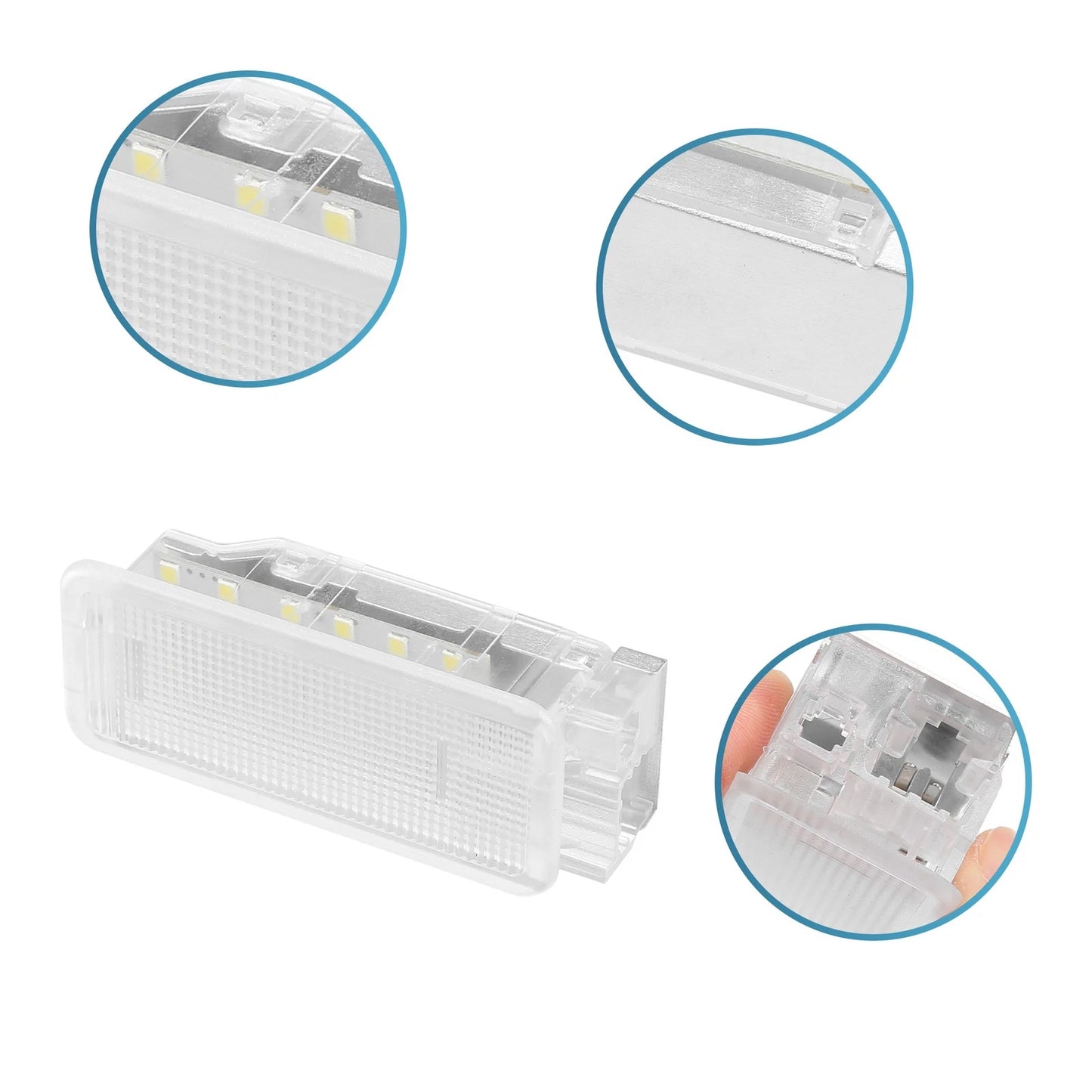 2X LED License Plate Light for Peugeot 206 207 306 307 (2000–2014)
