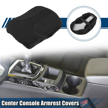 Center Console Armrest Cover for Nissan Rogue (2015–2020) Neoprene Black