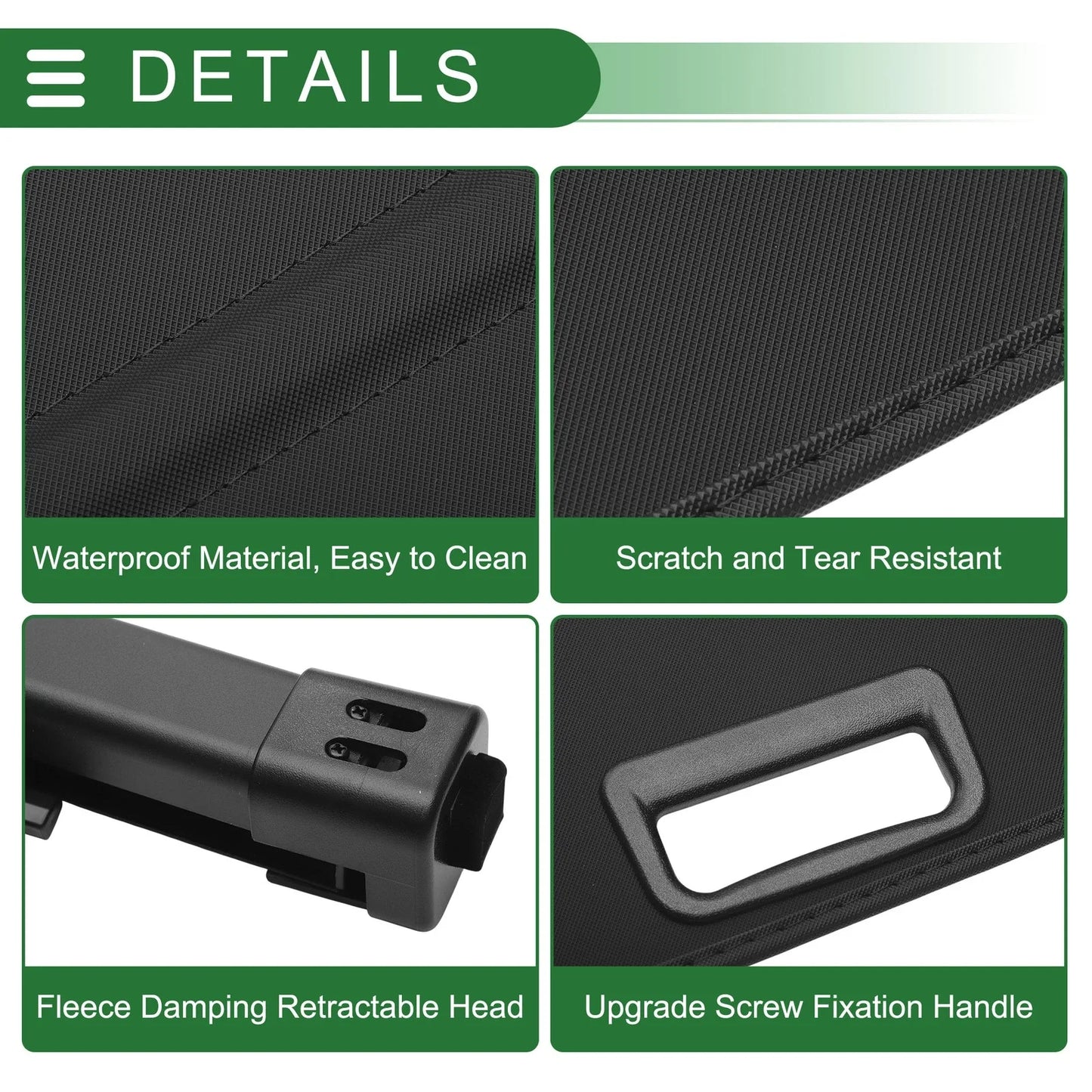 Car Trunk Retractable Cargo Cover for CHEVROLET Orlando (2018-2023) Gloss Black