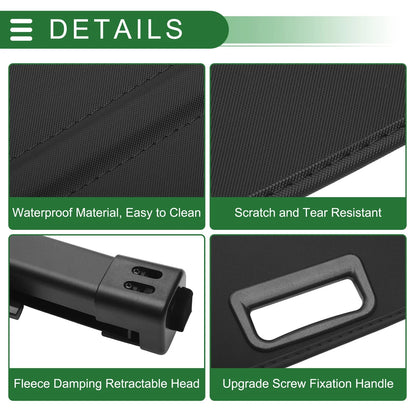 Car Trunk Retractable Cargo Cover for CHEVROLET Orlando (2018-2023) Gloss Black