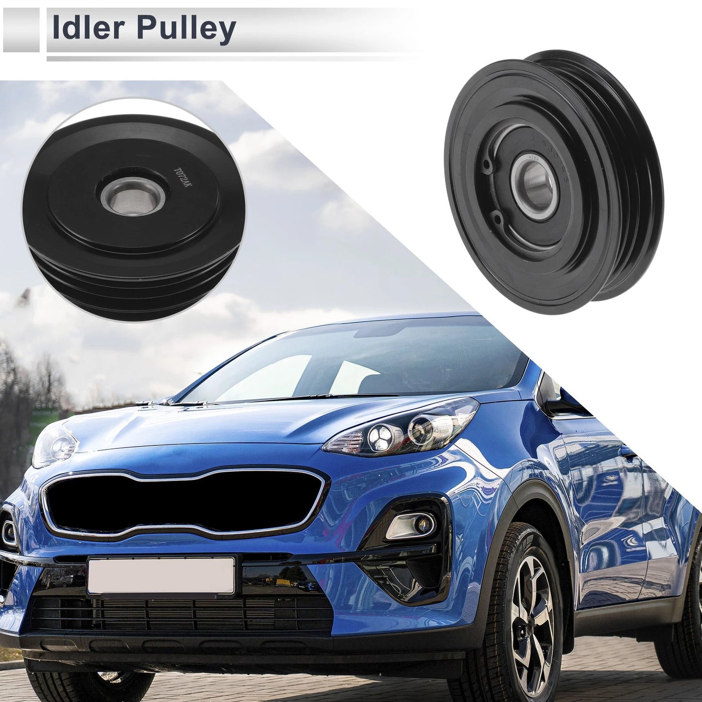Drive Belt Idler Pulley Serpentine for Toyota Prius (2001–2009) 16630-21020