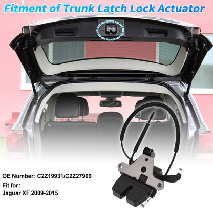 Rear Trunk Latch Lock Actuator for Jaguar XF (2009–2015) C2Z19931 5 Pins Black