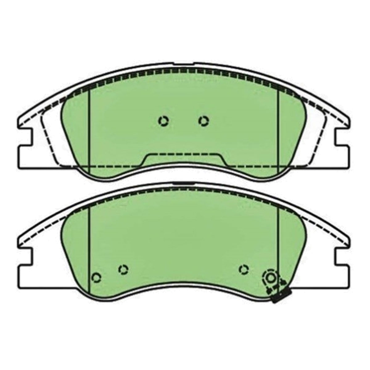 Front Disc Brake Pads Set for Kia Cerato LD (2004–2009)
