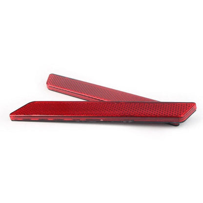 Reflector Saddle Bag Latch Cover RED for Harley Touring Road King Glide (2009-2023)