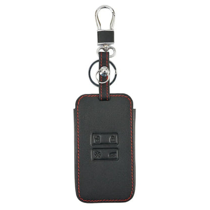 Leather Car Remote Key Cover Fob Case Holder for Koleos Kadjar Captur