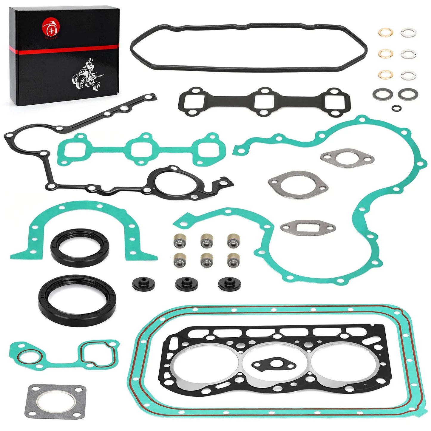 Engine Gasket Set for Kawasaki Mule 2510 3010 4010 Diesel (2000–2013)