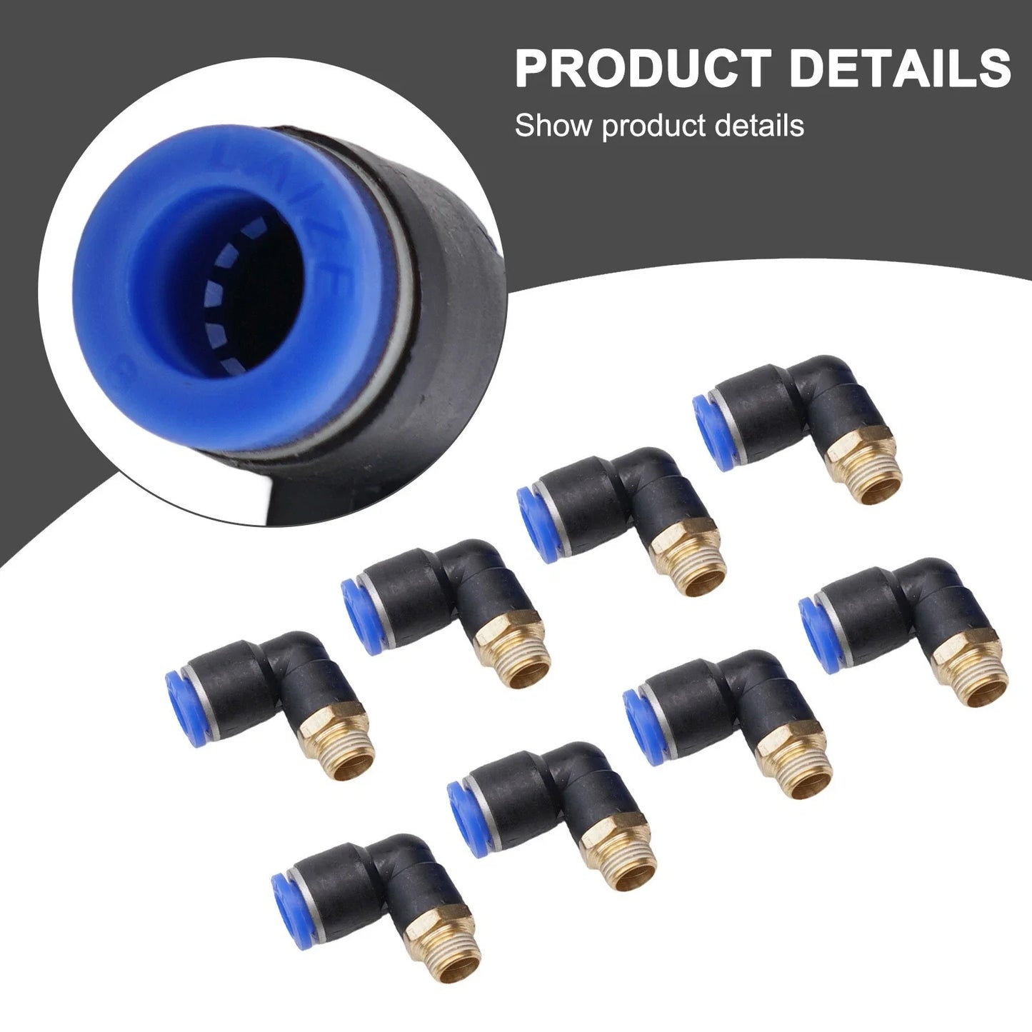 8 PCS 1/8 L Parts Connector Tube 8mm for Coats Corghi Tire Changer Machine