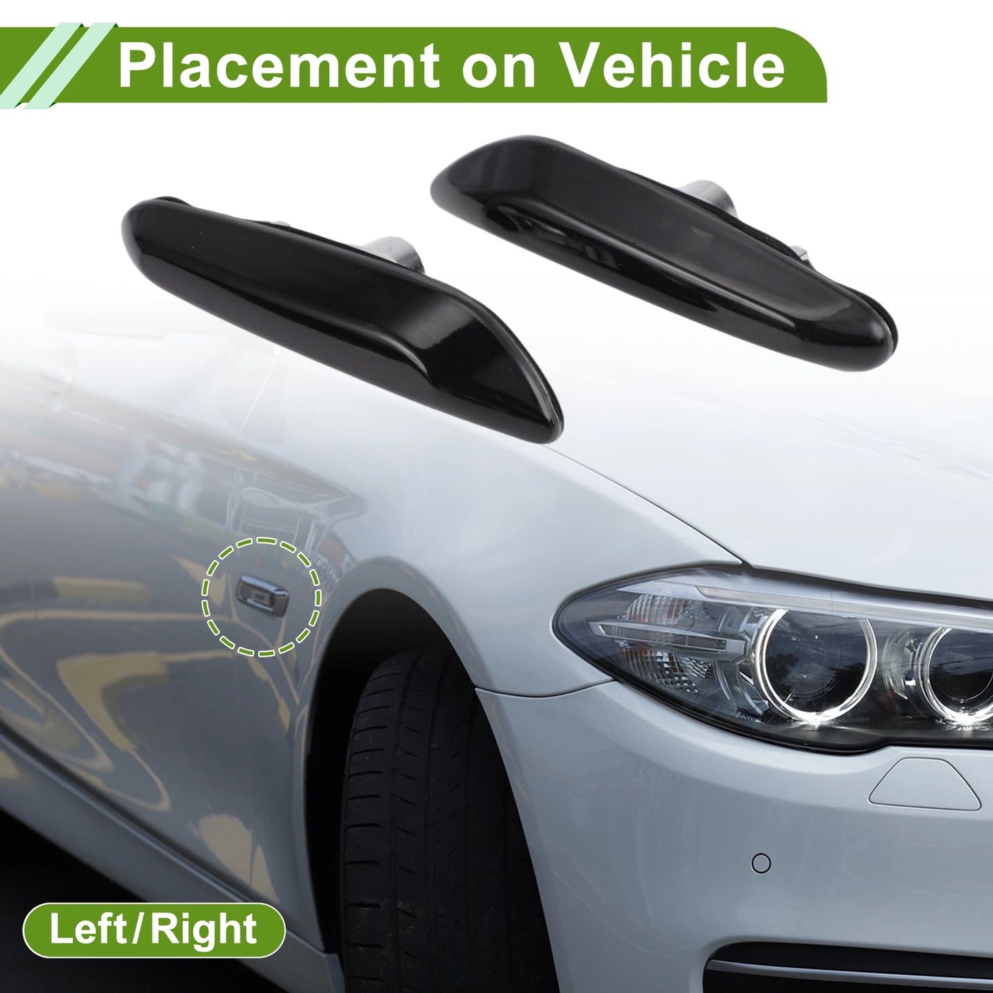 2X Side Marker Light Cover for BMW 3 Series (2002–2005) No. 63137165915