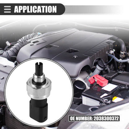 A/C Pressure Transducer Valve for Mercedes-Benz C230 (2002–2005) Metal Black