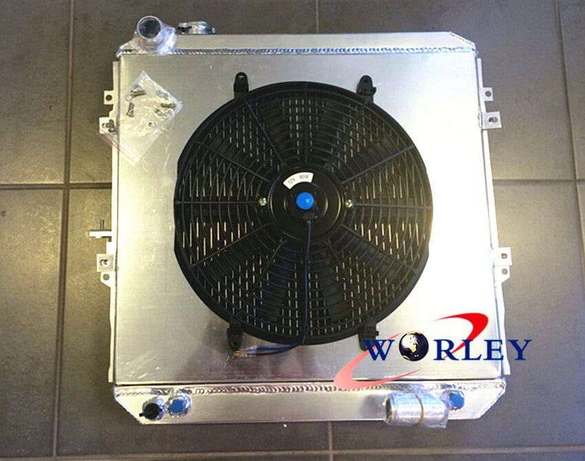 3 Row Radiator with Shroud and Fan for Toyota Hilux (1988–1997)