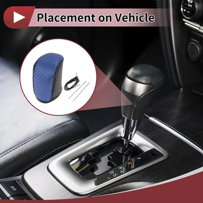 1 Pc Gear Shift Knob Cover for Dodge Journey (2011–2020) Black Blue