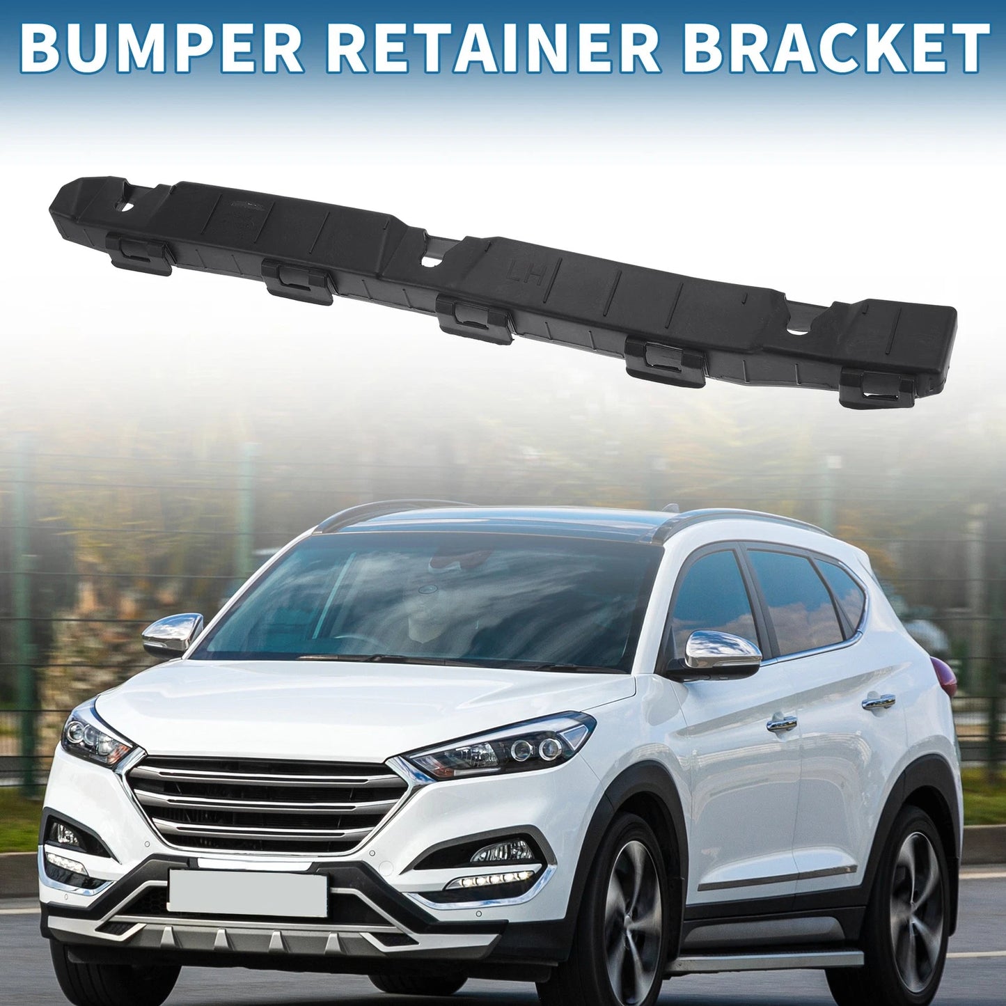 1pc Left Rear Bumper Retainer Bracket No. 866132S000 for Hyundai Santa Fe (2019–2020)