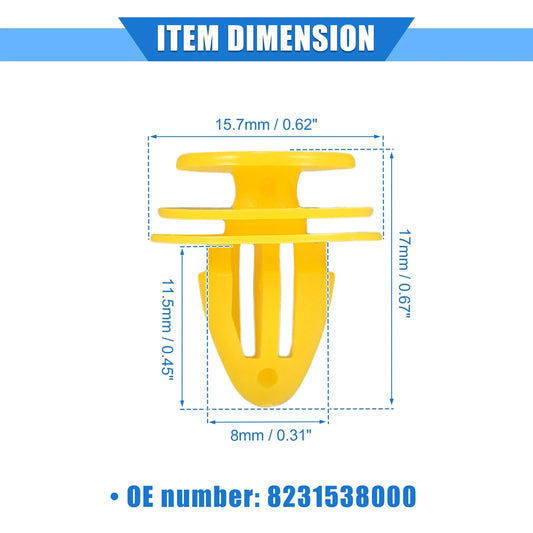 100 Pcs Door Trim Panel Retainer Clips for Chevrolet Aveo (2004-2011)