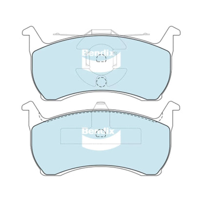 Set of 4 Rear Disc Brake Pads for Ford LTD (1988–1994)