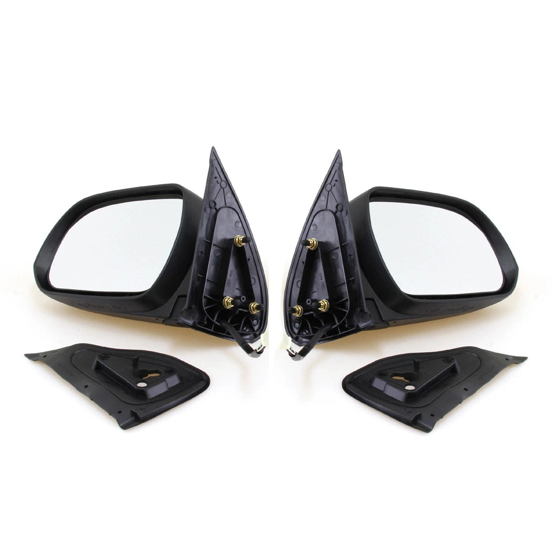 Set of 2 Chrome Electric LED Door Mirrors for Toyota Hilux Vigo Champ (2005–2015)