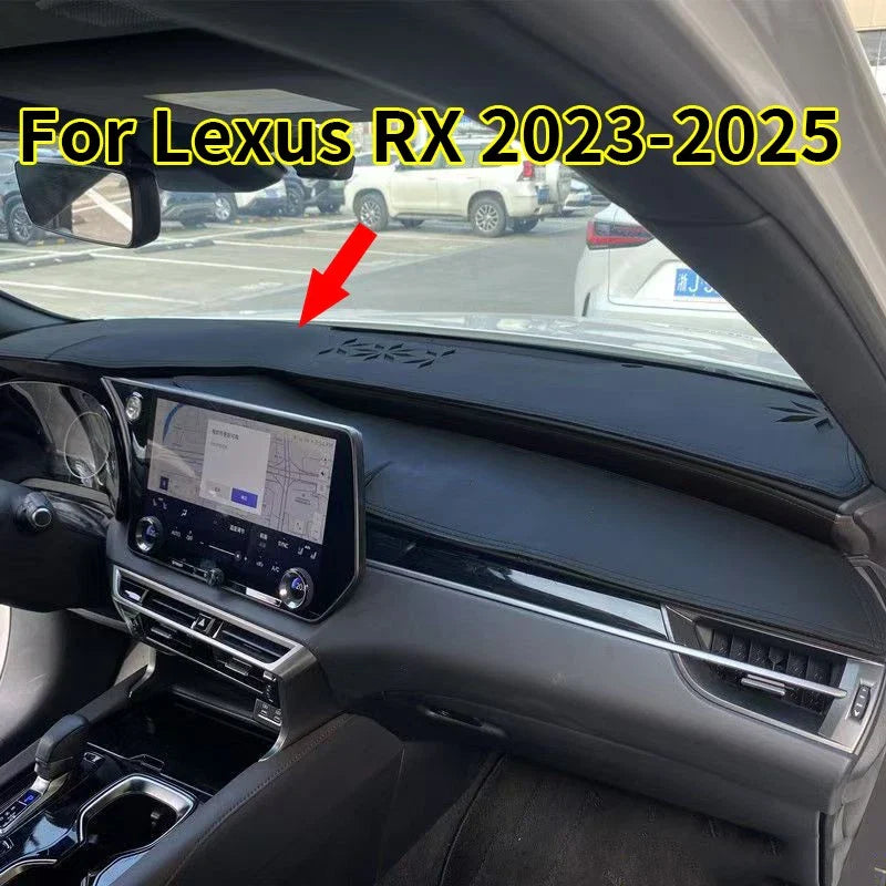 Leather Dashboard Protector Mat Black for Lexus RX (2023–2025)