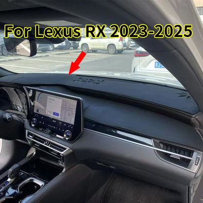 Leather Dashboard Protector Mat Black for Lexus RX (2023–2025)