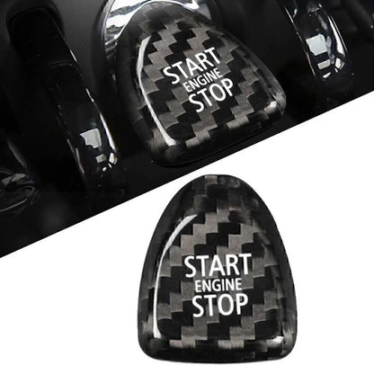 Carbon Fiber Keyless Start Button Cover for BMW Mini Cooper (2002-2023)
