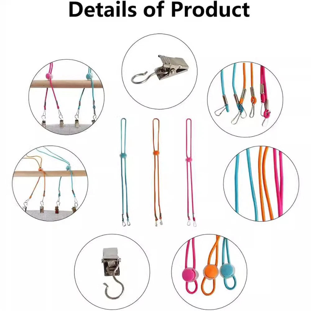 1 High Elasticity Colorful Adjustable Cross Stitch Clips for Crafting