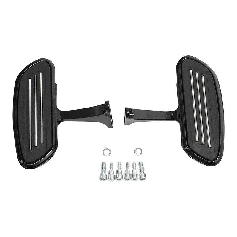 Pegstreamliner Black/Chrome Passenger Floorboard for Harley Touring (1993-2025)