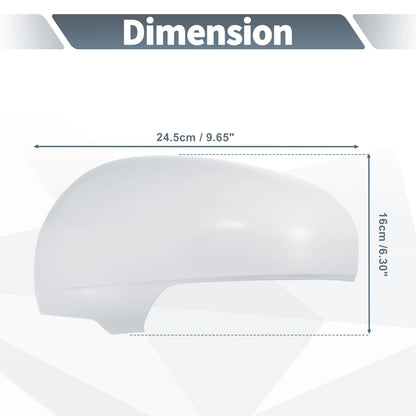 Left Side Rearview Mirror Cover Cap White for Toyota Prius (2010–2012)