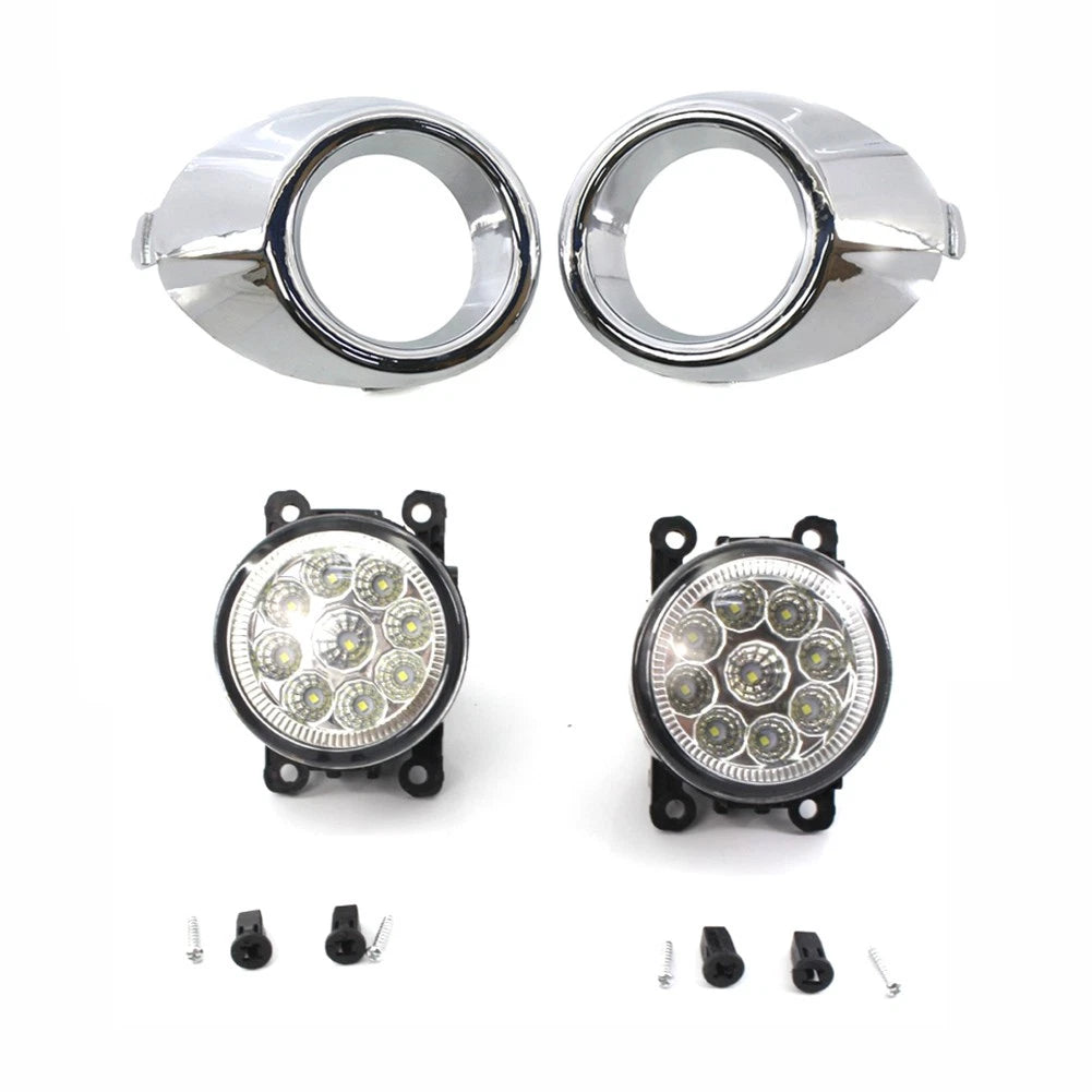 Fog Light Set for Ford Fiesta (2011–2019) - Includes Frame Cover