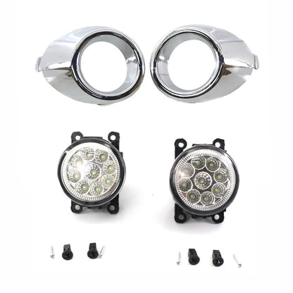 Fog Light Set for Ford Fiesta (2011–2019) - Includes Frame Cover