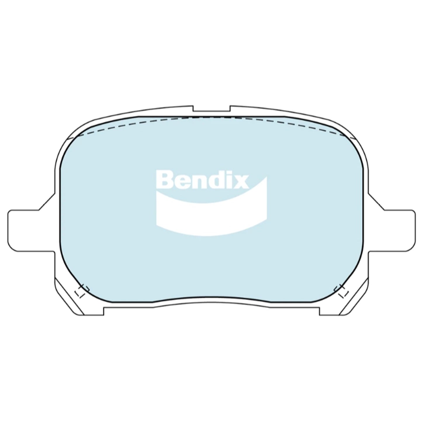 Set of 4 Bendix Front Disc Brake Pads for Toyota Tarago (2000–2003)