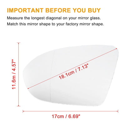 Heated Rearview Mirror Glass for Chevrolet Cruze (2011–2016)