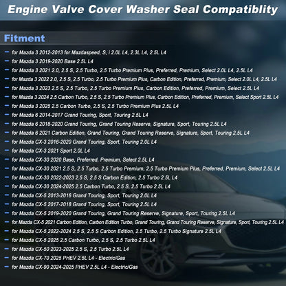 Engine Crankshaft Seal for Mazda 3 6 CX-3 (PE01102D5)