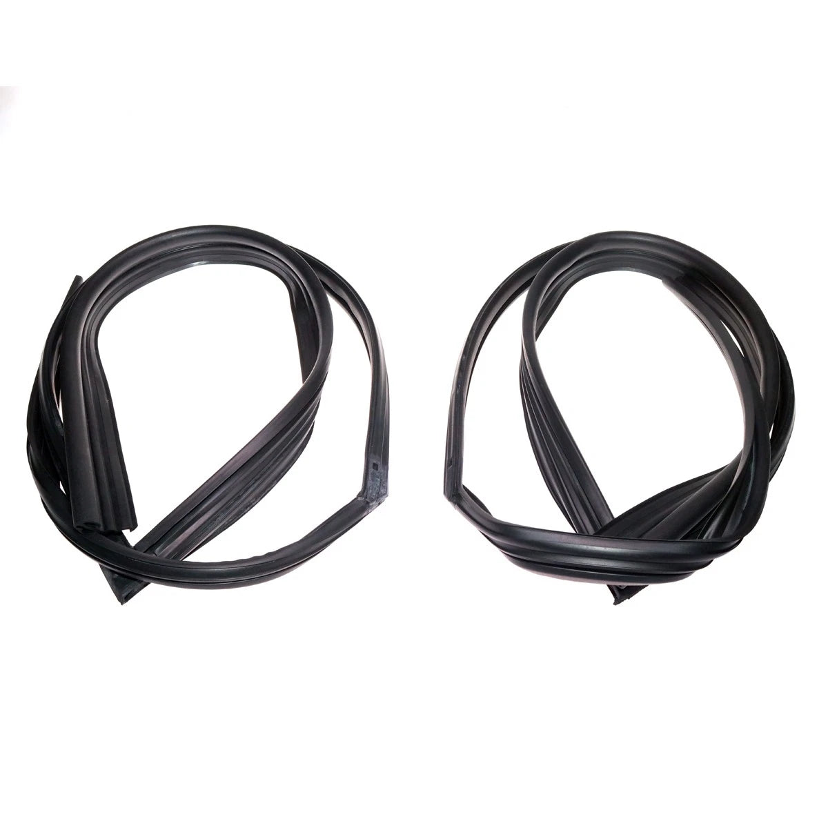 Set of 2 Front Door Glass Run Channel Seals for Honda Civic Sedan (1991–1995)